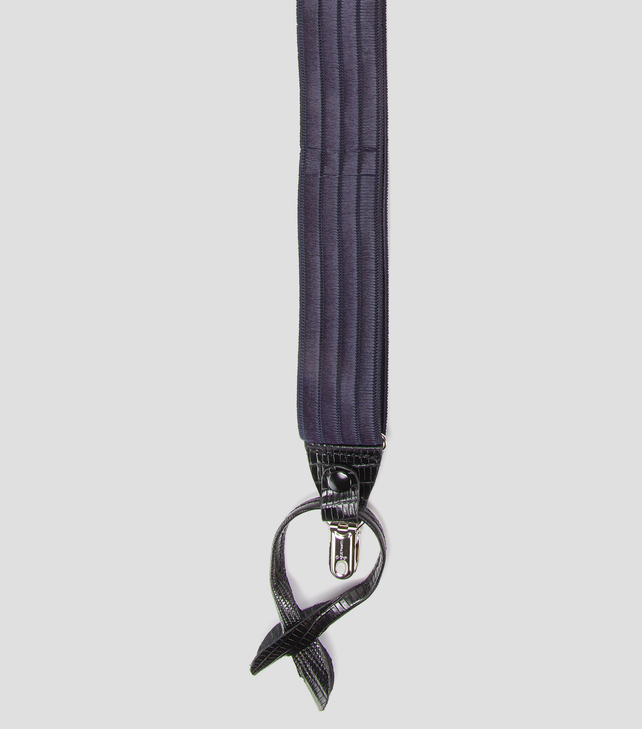 Tirantes en textil azul marino Hombre